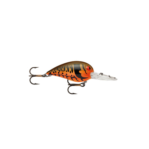 Original Wiggle Wart Lure - 2" Length, 7'-14' Depth, Number 4 Hook, Ouachita Craw, Per 1