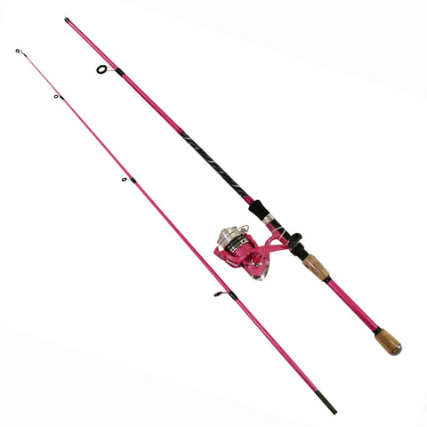 Fin-Chaser Spinning Combo - 30 Reel Size, 1BB Bearings, 6' Length 2pc, 1-8-3-8 oz Lure Rate, Ambidextrous