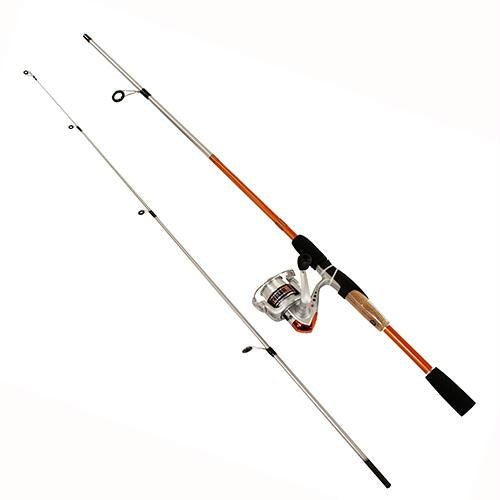 Steeler XP Spinning Combo - 20 Reel Size, 1BB Bearings, 5'6" Length, 2 Piece, Medium Power, Orange