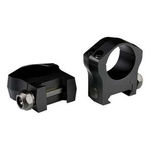 Mountain Tech Picatinny Style Rings - 1", Medium Height, Matte Black