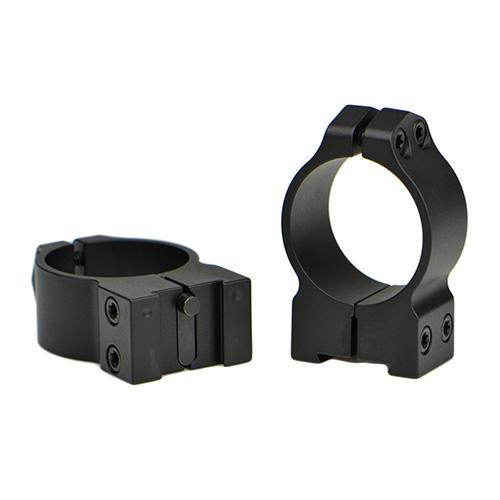 Permanent Attachable Ring Mounts - 30mm, Medium Height, Tikka T3, Whitetail Hunter, and 595, Matte Black