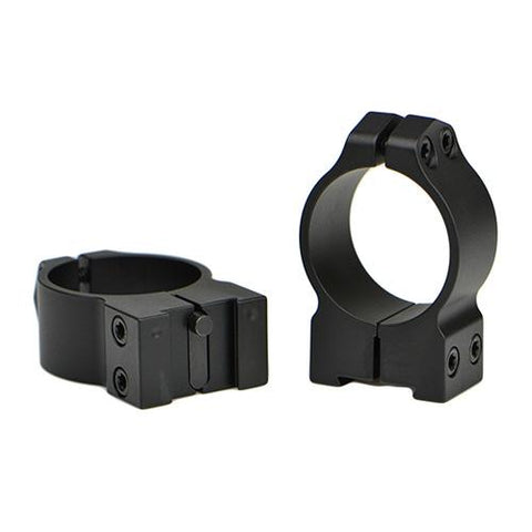 Permanent Attachable Ring Mounts - 30mm, Medium Height, Tikka T3, Whitetail Hunter, and 595, Matte Black