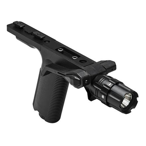 VISM Vert Grip with Strobe Flashlight - M-Lok, 250 Lumens, Black