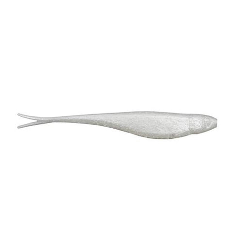 Z-Too Soft Jerk Bait Lure - 5" Body Length, Variable Depth, Pearl, Per 4