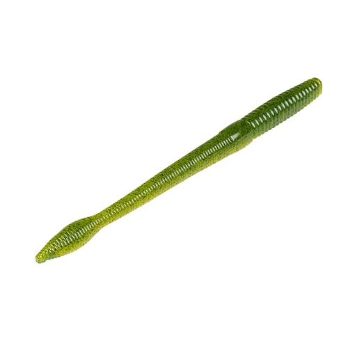 Bull Worm Soft Plastic Lure - 8" Body Length, Watermelon Seed, Per 6