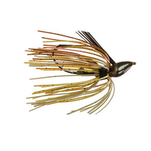 Denny Brauer Structure Jig - 2-0 Hook, 1-4 oz, Green Pumpkin, Per 1