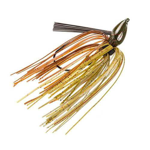 Denny Brauer Structure Jig - 2-0 Hook, 3-8 oz, Green Pumpkin, Per 1