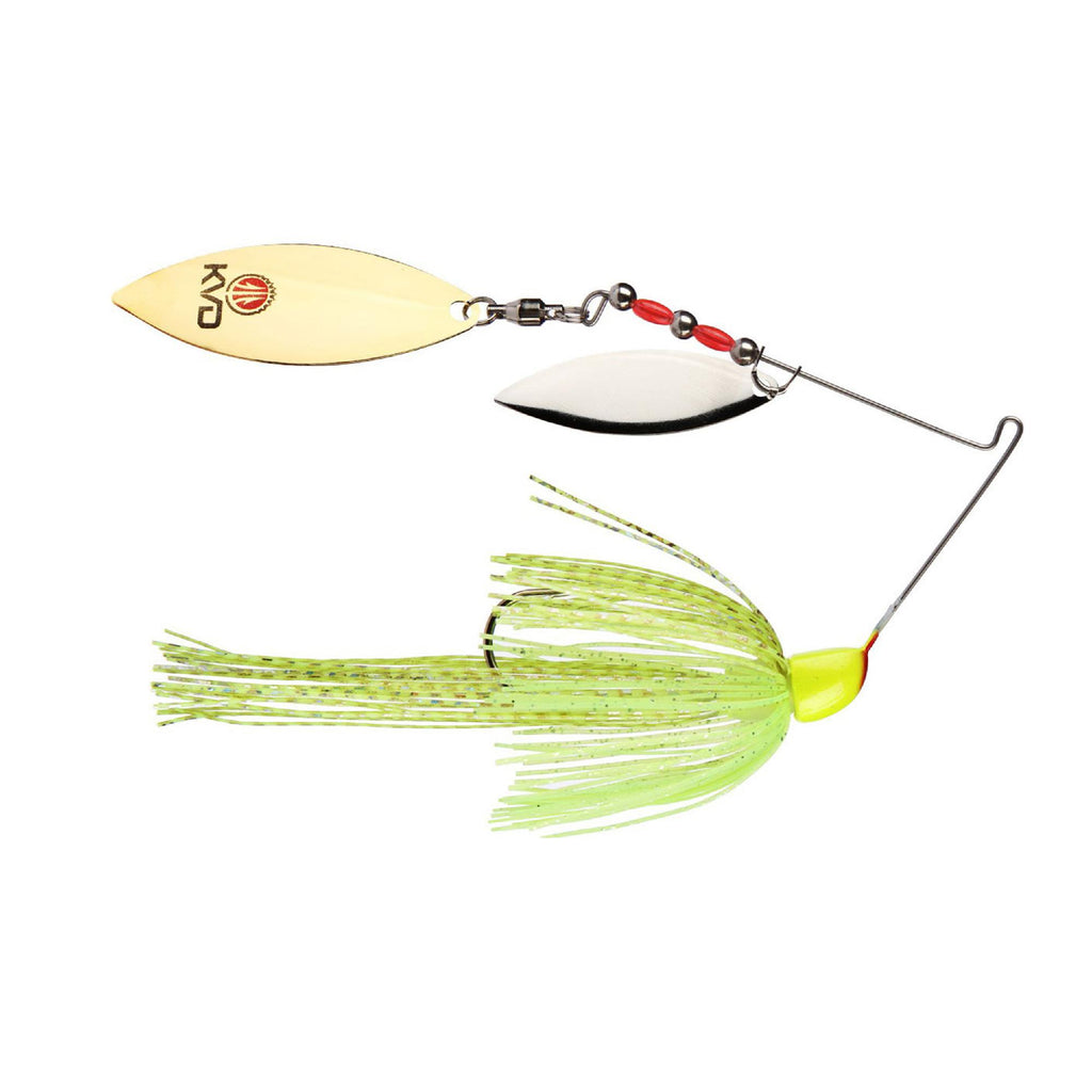 KVD Finesse Spinnerbait Lure - 5-0 Hook, 1-2 oz, Super Chartreuse, Per 1