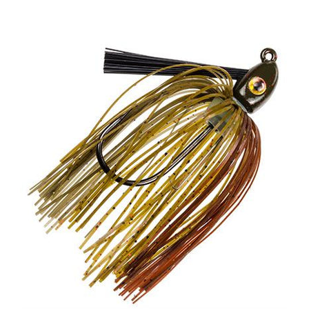 Hack Attack Heavy Cover Swim Jig - 5-0 Hook, 3-8 oz, Green Pumpkin, Per 1