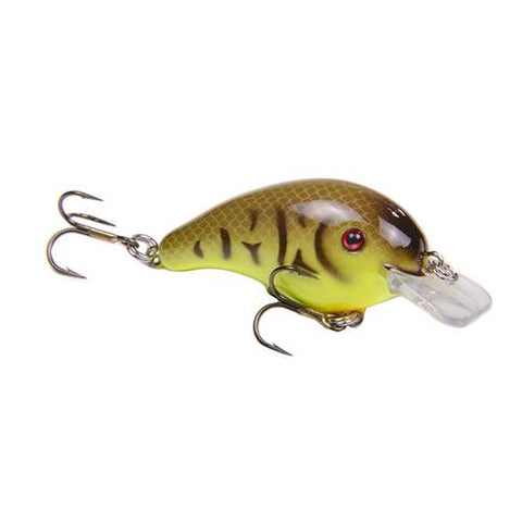 Series 1 Crankbait Hard Lure - 2" Body Length, 1-4 oz, 2' - 5' Depth, Chartreuse Belly Craw, Per 1