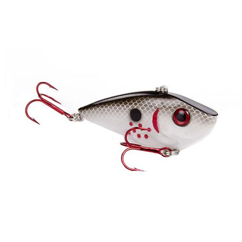 Red Eyed Shad 1-2 oz Hard Lipless Crankbait Lure - 3 1-4" Length. 8' Depth, Two Number 6 Treble Hooks, Bleeding Gizzard Shad, Per 1