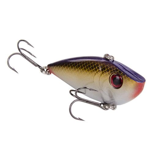 Red Eyed Shad 1-2 oz Hard Lipless Crankbait Lure - 3 1-4" Length. 8' Depth, Two Number 6 Treble Hooks, Chub, Per 1