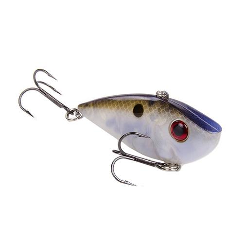 Red Eyed Shad 1-2 oz Hard Lipless Crankbait Lure - 3 1-4" Length. 8' Depth, Two Number 6 Treble Hooks, Blue Gizzard, Per 1