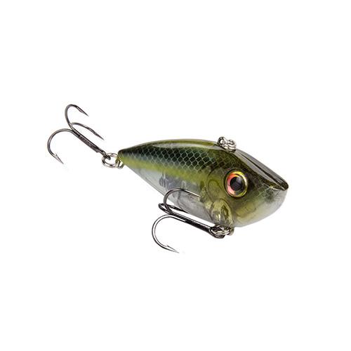 Red Eyed Shad 1-2 oz Hard Lipless Crankbait Lure - 3 1-4" Length. 8' Depth, Two Number 6 Treble Hooks, Sexy Ghost Minnow, Per 1