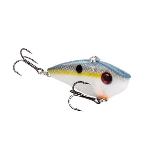 Red Eyed Shad 1-2 oz Hard Lipless Crankbait Lure - 3 1-4" Length. 8' Depth, Two Number 6 Treble Hooks, Sexy Shad, Per 1