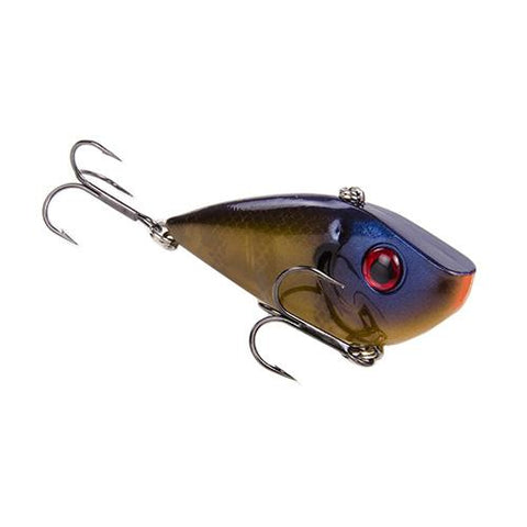 Red Eyed Shad 1-2 oz Hard Lipless Crankbait Lure - 3 1-4" Length. 8' Depth, Two Number 6 Treble Hooks, Bluegill, Per 1