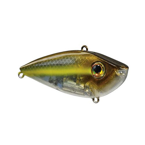 Red Eyed Shad 3-4 oz Hard Lipless Crankbait Lure - 3" Body Length, Variable Depth, 2 No 6 Treble Hooks, Sexy Ghost Minnow, Per 1