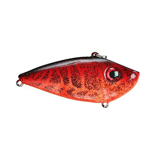 Red Eyed Shad 3-4 oz Hard Lipless Crankbait Lure - 3" Body Length, Variable Depth, 2 No 6 Treble Hooks, Chilli Craw, Per 1