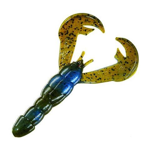 Rage Tail Soft Rage Baby Craw Lure - 3" Body Length, Blue Craw, Per 9