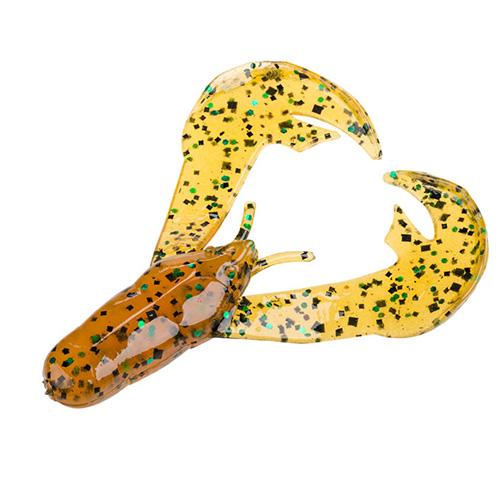 Rage Tail Chunk Soft Lure - 3" Body Length, Amber Green Black, Per 7