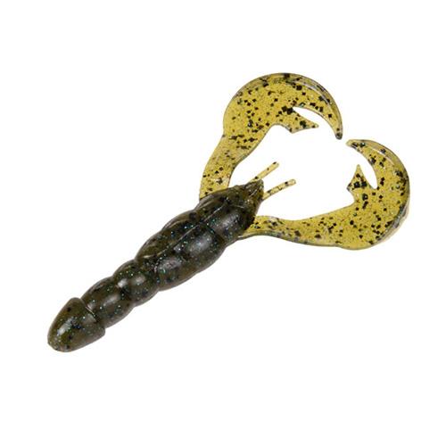 Rage Tail Craw Soft Lure - 4" Body Length, Green Pumpkin Sapphire, Per 7