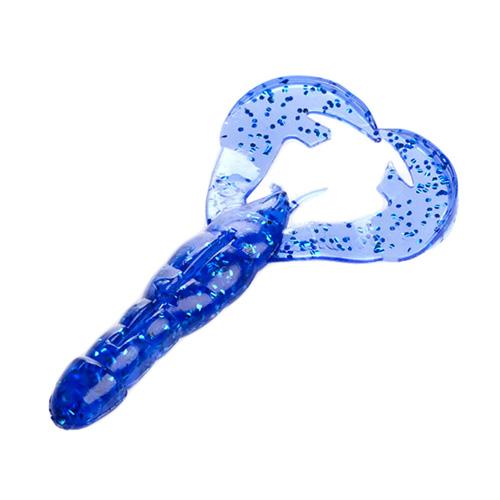 Rage Tail Craw Soft Lure - 4" Body Length, Blue sapphire, Per 7