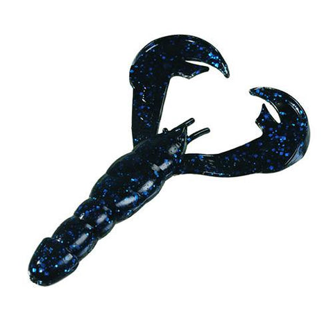 Rage Tail Craw Soft Lure - 4" Body Length, Black Blue Flake, Per 7