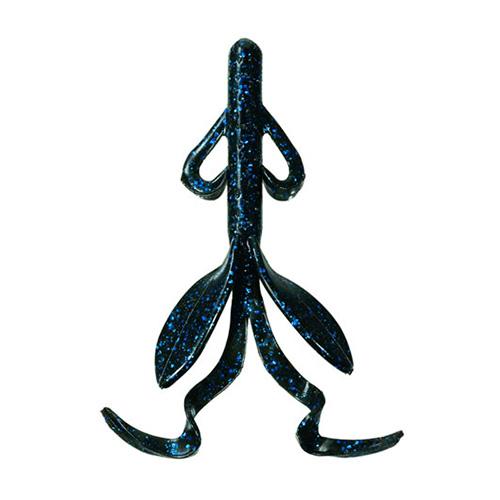 Rage Hawg Soft Lure - 5" Body Length, Black Blue Flake, Per 6