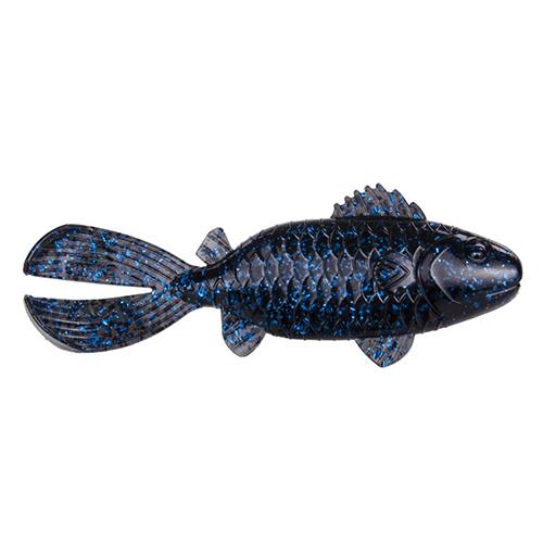 Rage Shellcracker Soft Lure - 3 3-4" Bodt Length, Blackk Blue Flake, Per 6