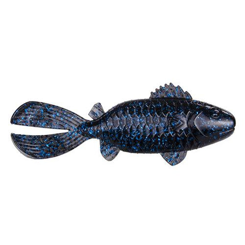 Rage Shellcracker Soft Lure - 3 3-4" Bodt Length, Blackk Blue Flake, Per 6