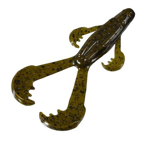 Rage Space Monkey Soft Lure - 4" Body Length, Green Pumpkin, Per 6