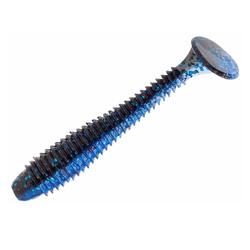 Rage Swimmer Soft Lure - 4 3-4" Body Length, Blue Bug, Per 6