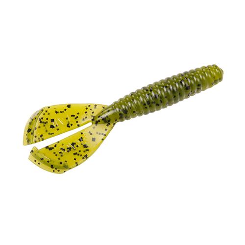 Rage Twin Tail Menace Grub Soft Bait Lure - 4" Body Length, Watermelon Seed, Per 8