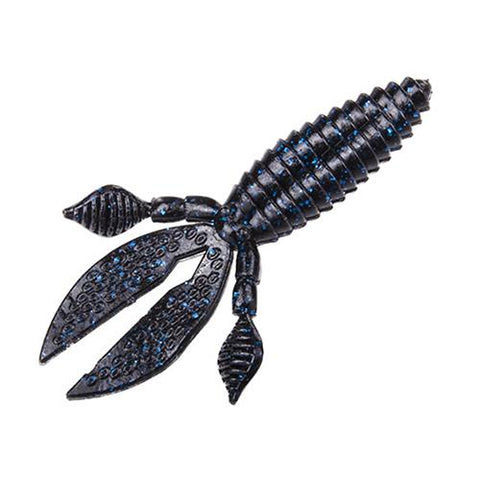 KVD Rodent Soft Bait Lure - 3" Body Length, Black-Blue Flake, Per 8