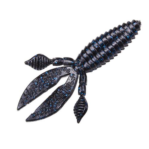 KVD Rodent Soft Bait Lure - 4" Body Length, Blacl-Blue Flake, Per 6