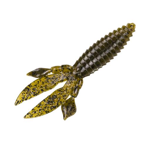 KVD Rodent Soft Bait Lure - 4" Body Length, Green Pumpkin, Per 6