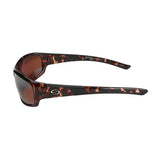 S11 Optics Sunglasses - Bristol Style, Shiny Brown Tortoise Shell  Frame, Dark Amber Brown Lens