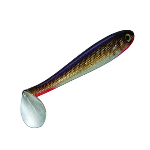 Shadalicious Soft Bait Lure - 3 1-2" Body Length, Neon Ghost Minnow, Per 6