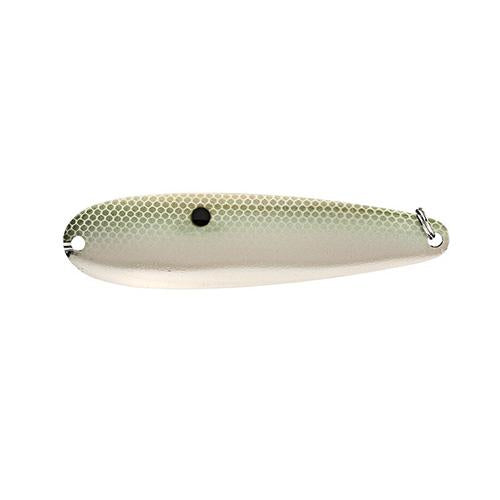 Sexy Spoon Hard Bait Lure - 4" Body Length, 3-4 oz, Green Gizzard, Per 1