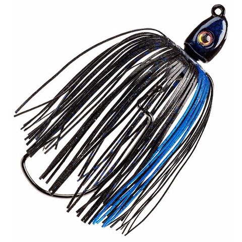 Swinging Swim Jig - 1-2 oz, 4-0 Hook, Black-Blue, Per 1