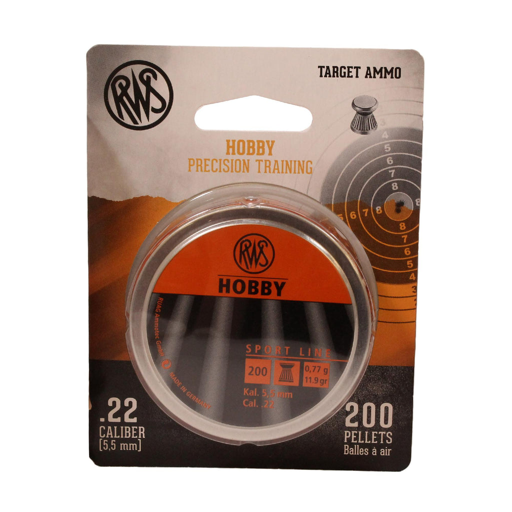 RWS Hobby Sport Line Pelletsm .22 Caliber, Per 200