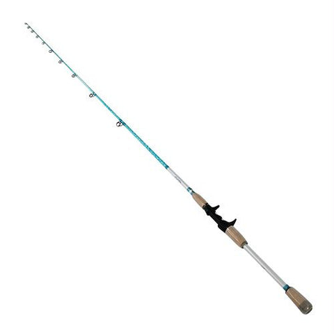 Wright & McGill Saltwater Casting Rod - 7'6" Length, 1 Piece, 8-17 lb Line Rate, 1-4-3-4 oz Lure Rate, Medium Ppwer