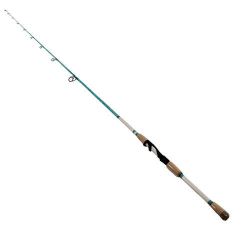 Wright & McGill Saltwater Spinning Rod - 8' Length, 1pc, 12-25 lb Line Rate, 3-4-2 oz Lure Rate, Medium-Heavy Power