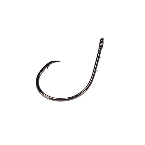 Lazer Sharp Offset Baitholder CIrcle Hook - Size 7-0, Platinum Black, Package of 20