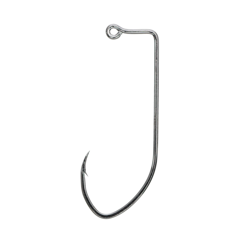 Pro-V 90 Non Offset Jig Hook - Size 1, Platinum Black, Package of 100