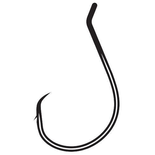 Octopus Circle Outbarb 1X Strong Hook - Size 3-0, NS Black, Package of 6