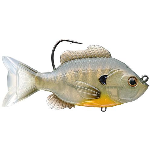 Sunfish Swimbait - Freshwater, 3 1-2" Length, 1-2 oz, 1'-8' Depth, Bronze Bluegill, Per 1