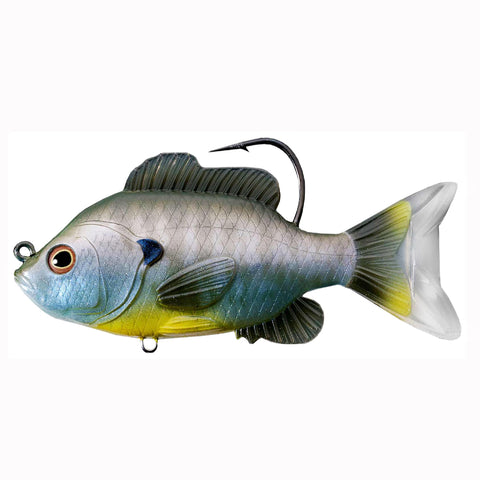 Sunfish Swimbait - Freshwater, 5" Length, 1 1-3 oz, 1'-8' Depth, Natural-Blue Natural Bluegi, Per 1