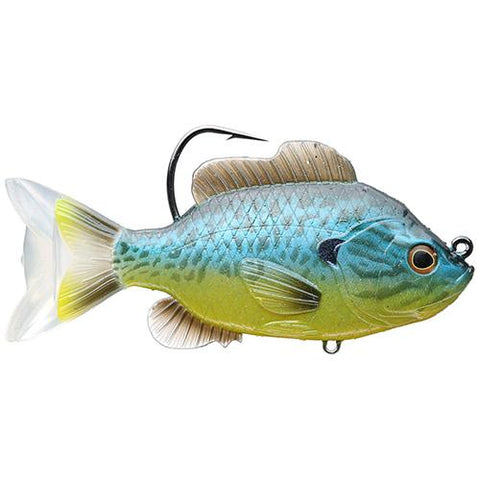 Sunfish Swimbait - Freshwater, 4 3-8" Length, 7-8 oz, 1'-8' Depth, Blue-Yellow Pumpkinseed, Per 1