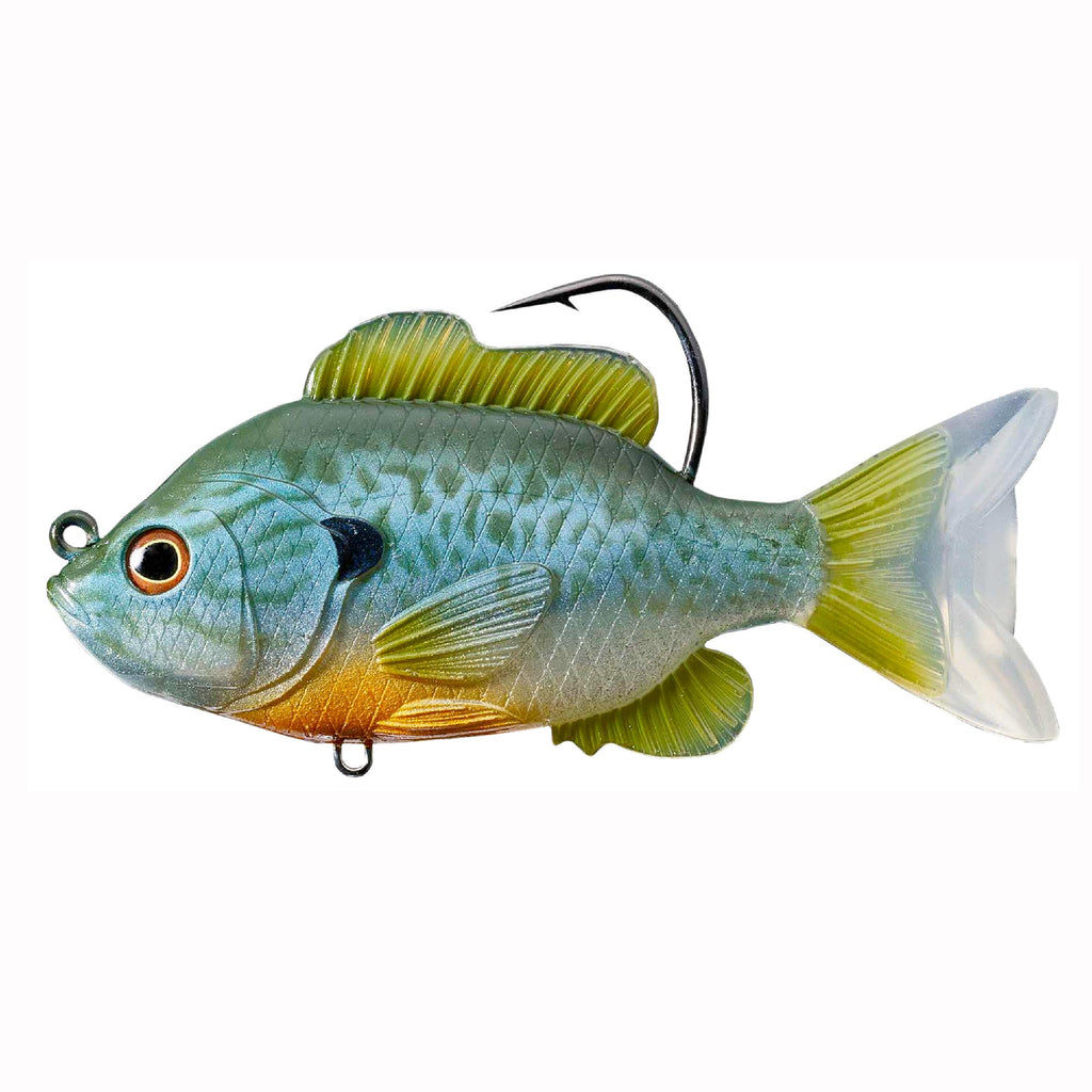 Sunfish Swimbait - Freshwater, 5" Length, 1 1-3 oz, 1'-8' Depth, Natural-Blue Pumpkinseed, Per 1